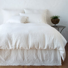 Ines Sham from Bella Notte Linens in the color Winter White.