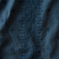 Ines Duvet from Bella Notte Linens in the color Midnight.