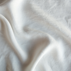 Deluxe Linen Sham in Winter White from Bella Notte Linens
