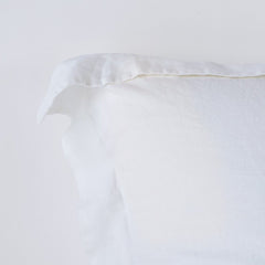 Linen Euro Sham in White from Bella Notte Linens