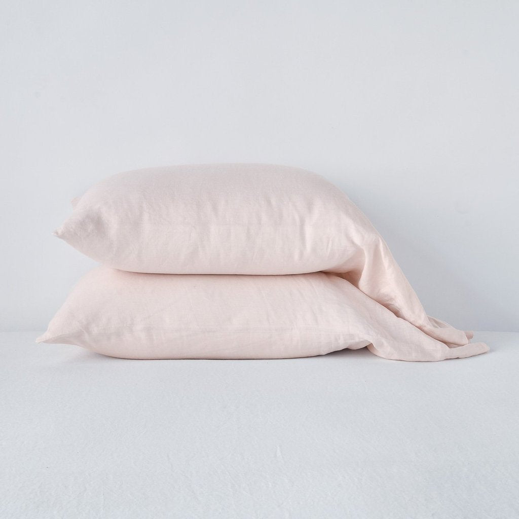 Linen King Pillowcase in Pearl from Bella Notte Linens