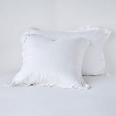 Linen Standard Sham in White from Bella Notte Linens