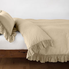 Linen Whisper Duvet from Bella Notte Linens in the color Honeycomb.