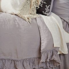 King Linen Whisper Duvet Cover in Moonlight from Bella Notte Linens