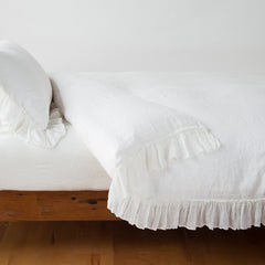 Linen Whisper Duvet from Bella Notte Linens in the color Winter White.