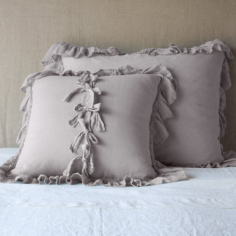 Linen Whisper Euro Sham - Fog