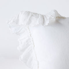 Linen Whisper Euro Sham in White from Bella Notte Linens