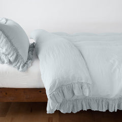 Linen Whisper Duvet Cover in Cloud from Bella Notte