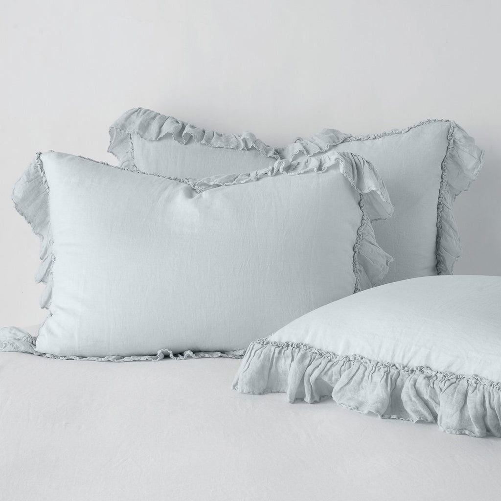 Linen Whisper King Sham in Cloud from Bella Notte
