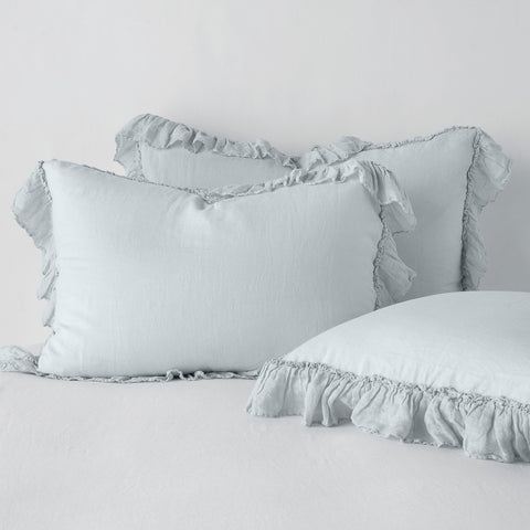 Linen Whisper King Sham - Cloud