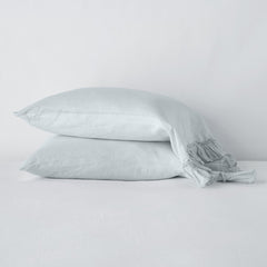 Linen Whisper Pillowcases from Bella Notte Linens in the color Cloud.