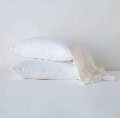 Linen Whisper Pillowcase - White - King