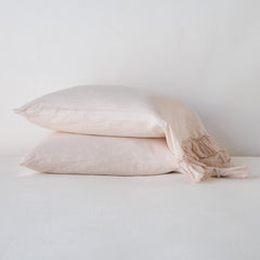 Linen Whisper Pillowcases from Bella Notte Linens in the color Pearl.