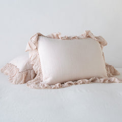 Linen Whisper Standard Sham in Pearl from Bella Notte