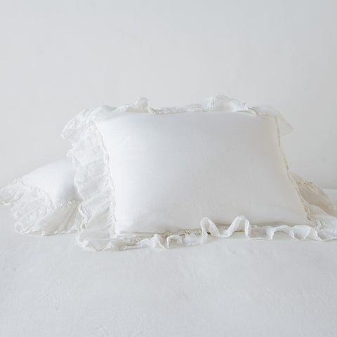 Linen Whisper Euro Sham - Winter White