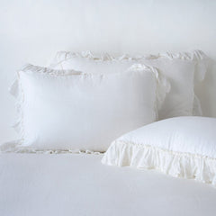 Linen Whisper Standard Sham in White from Bella Notte Linens