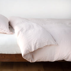 Linen Duvet from Bella Notte Linens in the color Pearl. 
