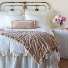 Loulah Accent Pillow in Pearl from Bella Notte Linens