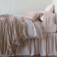 Loulah Accent Pillow in Pearl from Bella Notte Linens