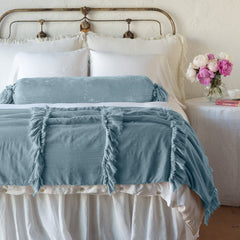 Loulah Bolster from Bella Notte Linens in the color Cloud.