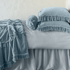 Loulah Bolster from Bella Notte Linens in the color Cloud.
