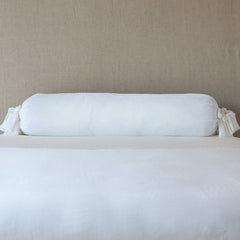 Loulah Bolster from Bella Notte Linens in the color White.