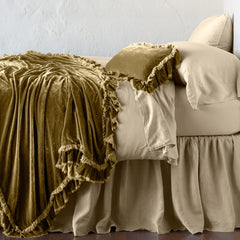 Loulah Throw Blanket from Bella Notte Linens in the color Honeycomb.