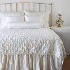 Luna Euro Sham in Winter White from Bella Notte Linens