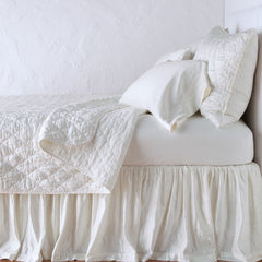 Luna Euro Sham in Winter White from Bella Notte Linens