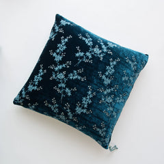 Lynette 18x18 Throw Pillow from Bella Notte Linens in the color Cenote. 