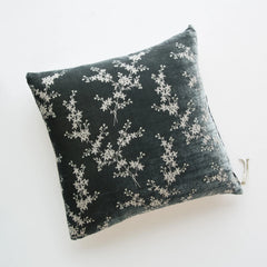 Lynette 18x18 Throw Pillow from Bella Notte Linens in the color Fog. 