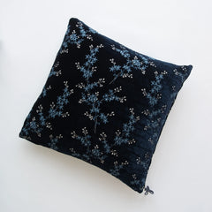 Lynette 18x18 Throw Pillow from Bella Notte Linens in the color Midnight. 