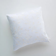 Lynette 18x18 Throw Pillow from Bella Notte Linens in the color White. 