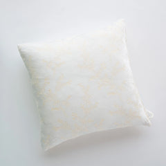 Lynette 18x18 Throw Pillow from Bella Notte Linens in the color Winter White. 