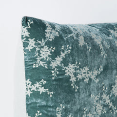 Lynette 24x24 Square Throw Pillow in Eucalyptus from Bella Notte Linens