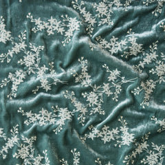 Lynette 24x24 Square Throw Pillow in Eucalyptus from Bella Notte Linens
