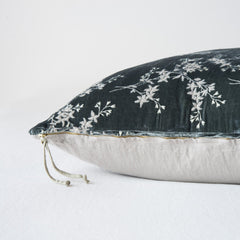 Lynette Accent Pillow in Fog from Bella Notte Linens  Edit alt text