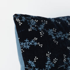 Lynette 24x24 Throw Pillow from Bella Notte Linens in the color Midnight.