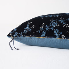 Lynette 24x24 Throw Pillow from Bella Notte Linens in the color Midnight.