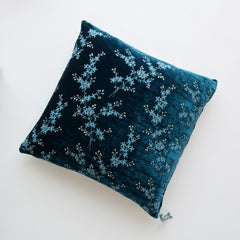 Lynette 24x24 Throw Pillow from Bella Notte Linens in the color Cenote.