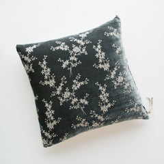 Lynette 24x24 Throw Pillow from Bella Notte Linens in the color Fog.