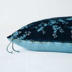 Lynette Accent Pillow from Bella Notte Linens in the color Cenote.
