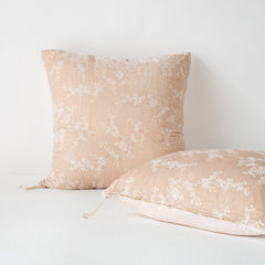 Lynette Euro Sham from Bella Notte Linens in the color Pearl.