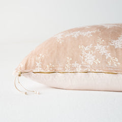 Lynette Euro Sham from Bella Notte Linens in the color Pearl.