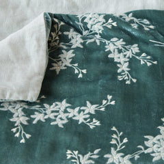 Lynette Bed End Blanket from Bella Notte Linens in the color Eucalyptus.