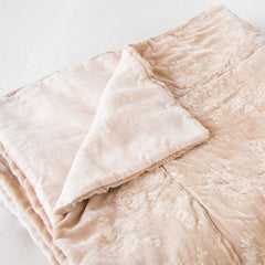 Lynette Bed End Blanket from Bella Notte Linens in the color Pearl.