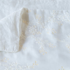 Lynette Throw Blanket from Bella Notte Linens in the color White.