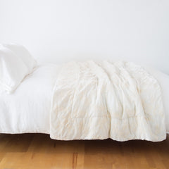 Lynette Throw Blanket from Bella Notte Linens in the color Winter White.