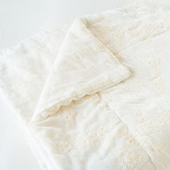 Lynette Bed End Blanket from Bella Notte Linens in the color Winter White.