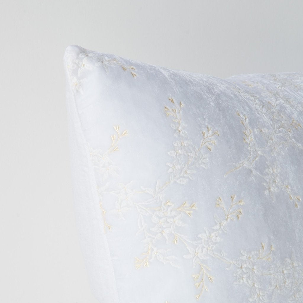 Lynette Euro Sham in White from Bella Notte Linens